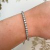 Bracelets & Bangles Bailey's | 10.85Ct White Gold Diamond Tennis Bracelet