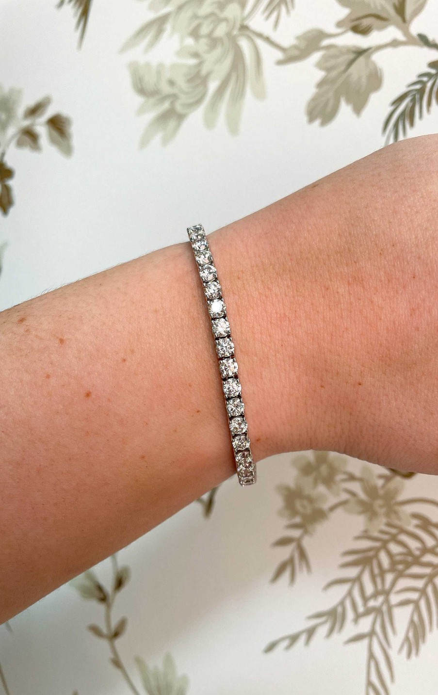 Bracelets & Bangles Bailey's | 10.85Ct White Gold Diamond Tennis Bracelet