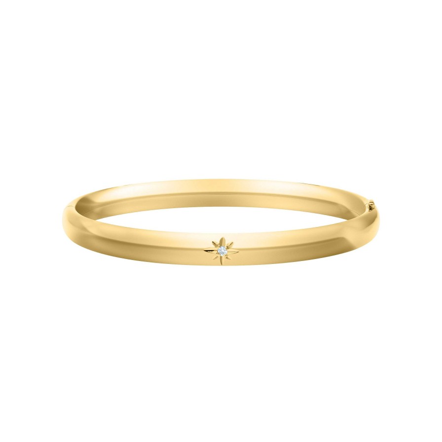 Bracelets & Bangles Bailey's Fine Jewelry | Bailey'S Children'S Collection Gold Filled Bangle With Diamond