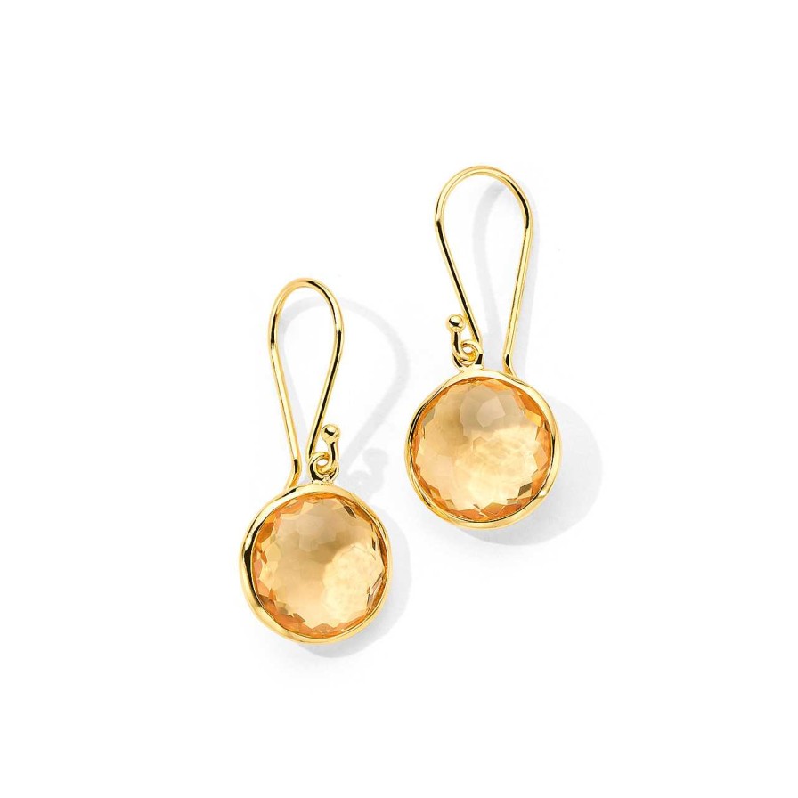 Earrings Ippolita | Ippolita Lollipop Honey Citrine Mini Drop Earrings In 18K Gold