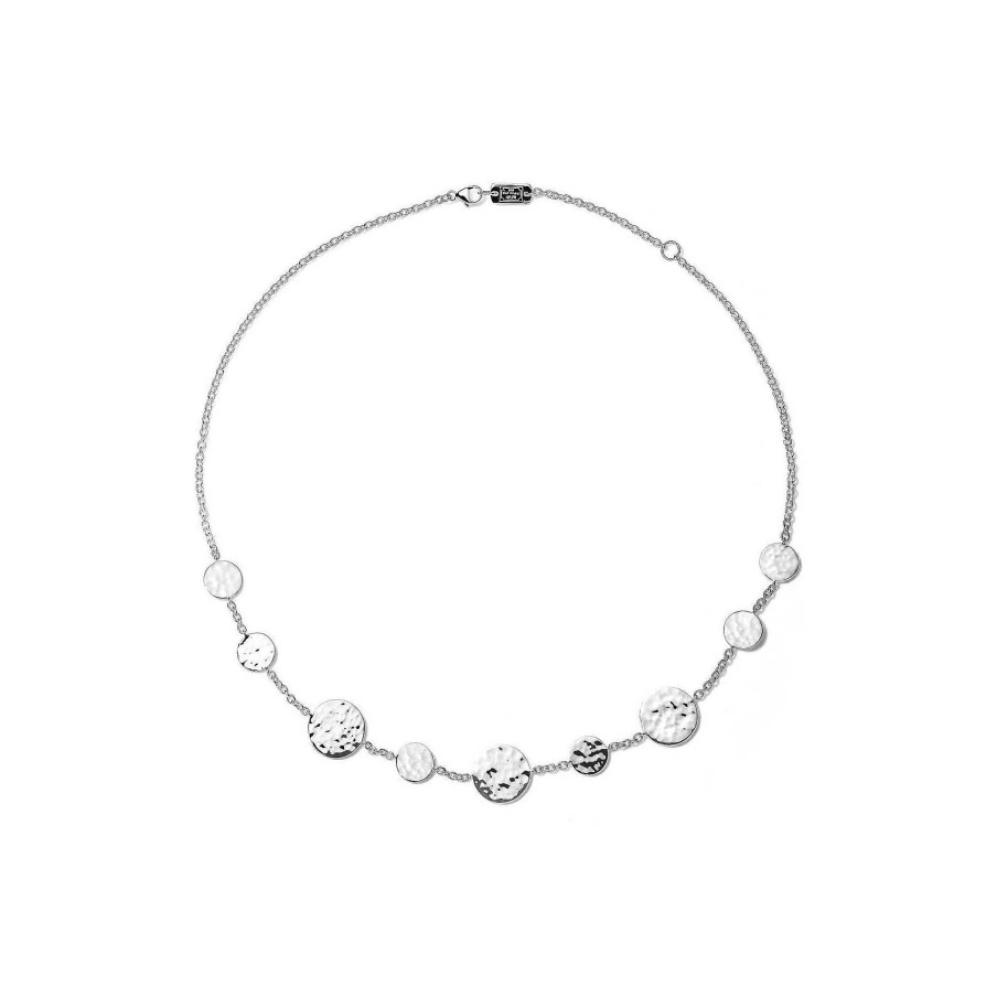 Necklaces & Pendants Ippolita | Ippolita Classico Crinkle Hammered Circle Station Necklace