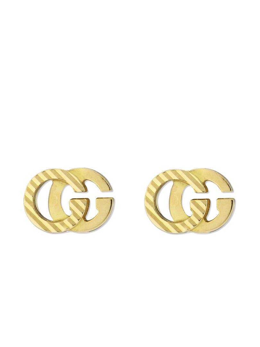 Earrings Gucci | Gucci Gg Running 18K Gold Stud Earrings