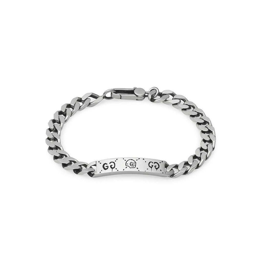 Bracelets & Bangles Gucci | Gucci Ghost Silver Bracelet- Size 19