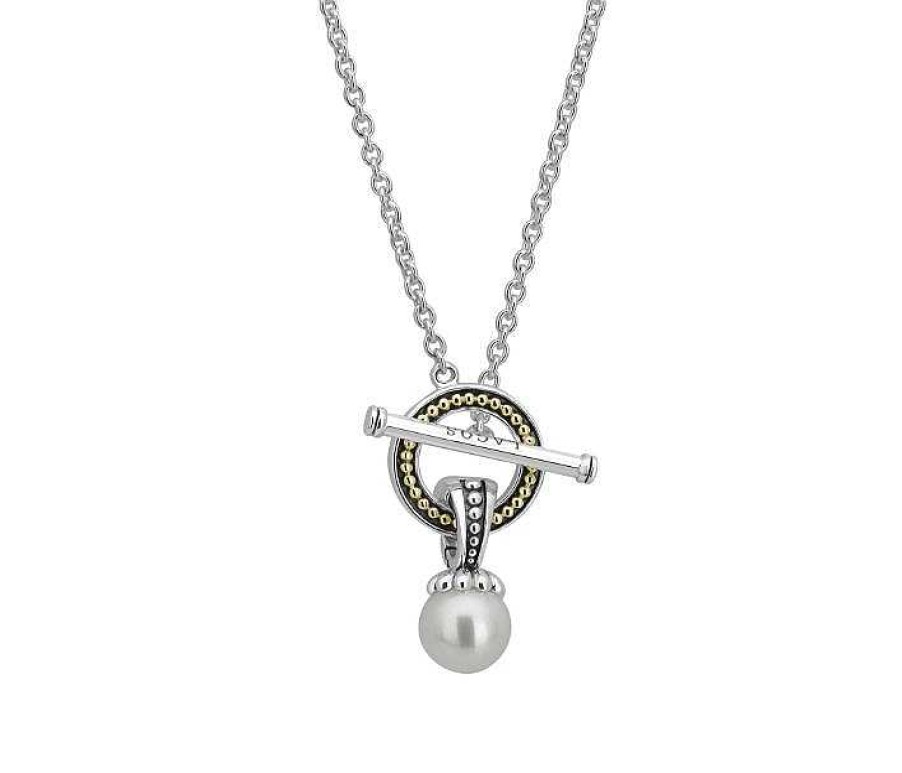 Necklaces & Pendants Lagos | Lagos Luna Pearl Toggle Necklace