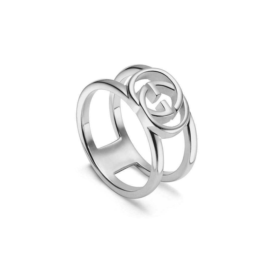 Fashion Rings Gucci | Gucci Interlocking G Motif Silver Ring