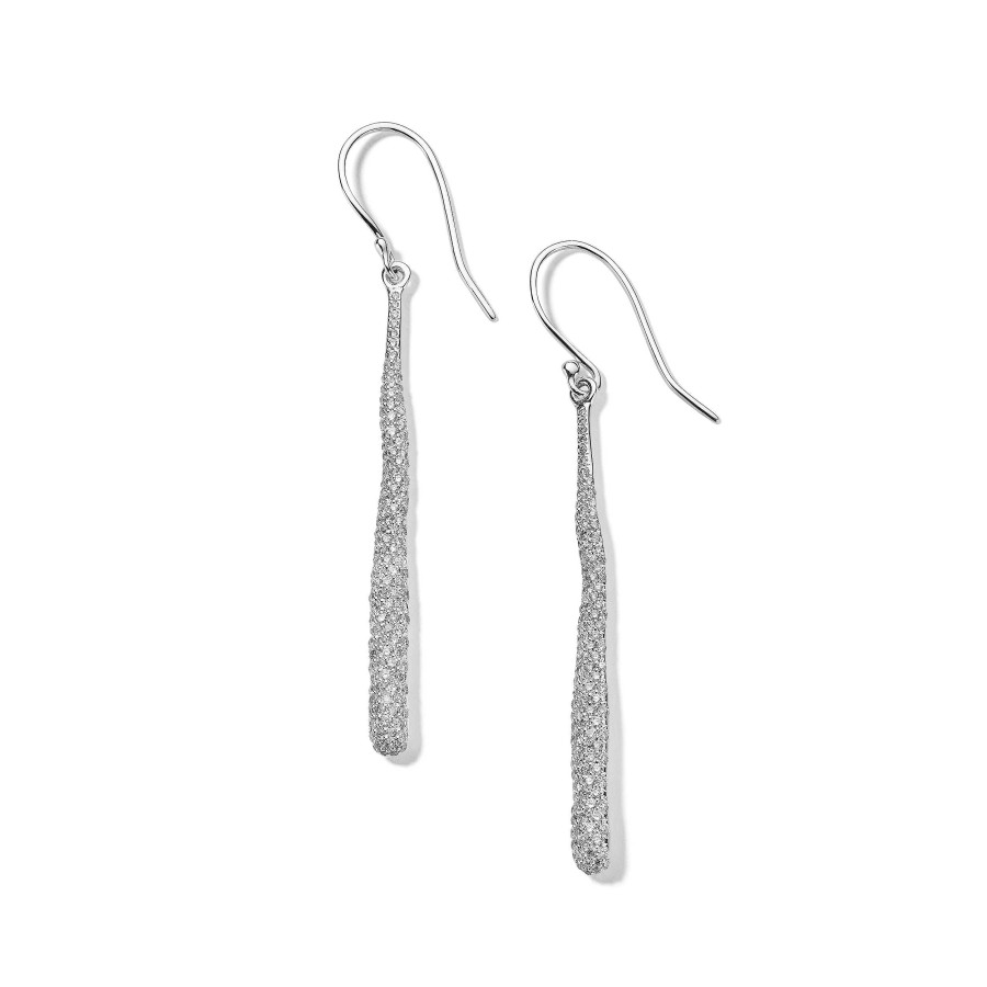 Earrings Ippolita | Ippolita Stardust Pave Diamond Squiggle Stick Earrings