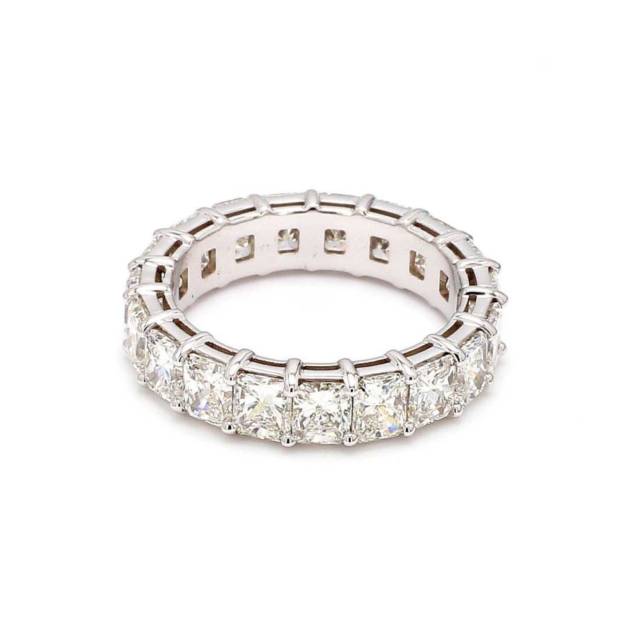 Fashion Rings Bailey's Fine Jewelry | Radiant Diamond Eternity Band In 18K White Gold