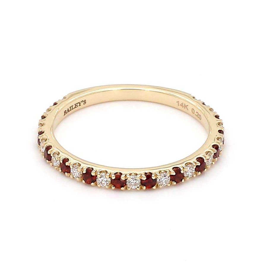 Fashion Rings Bailey's Fine Jewelry | January Alternating Birthstone Ring