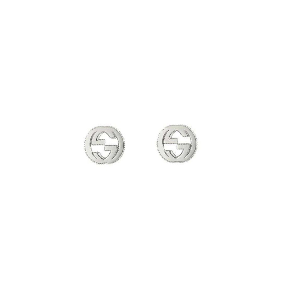 Earrings Gucci | Gucci Interlocking G Stud Bead Edge Earrings