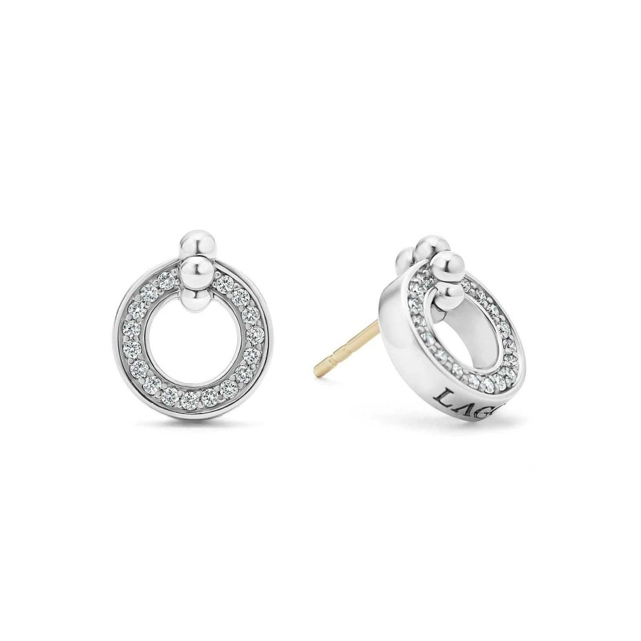 Earrings Lagos | Lagos Diamond Circle Stud Earrings