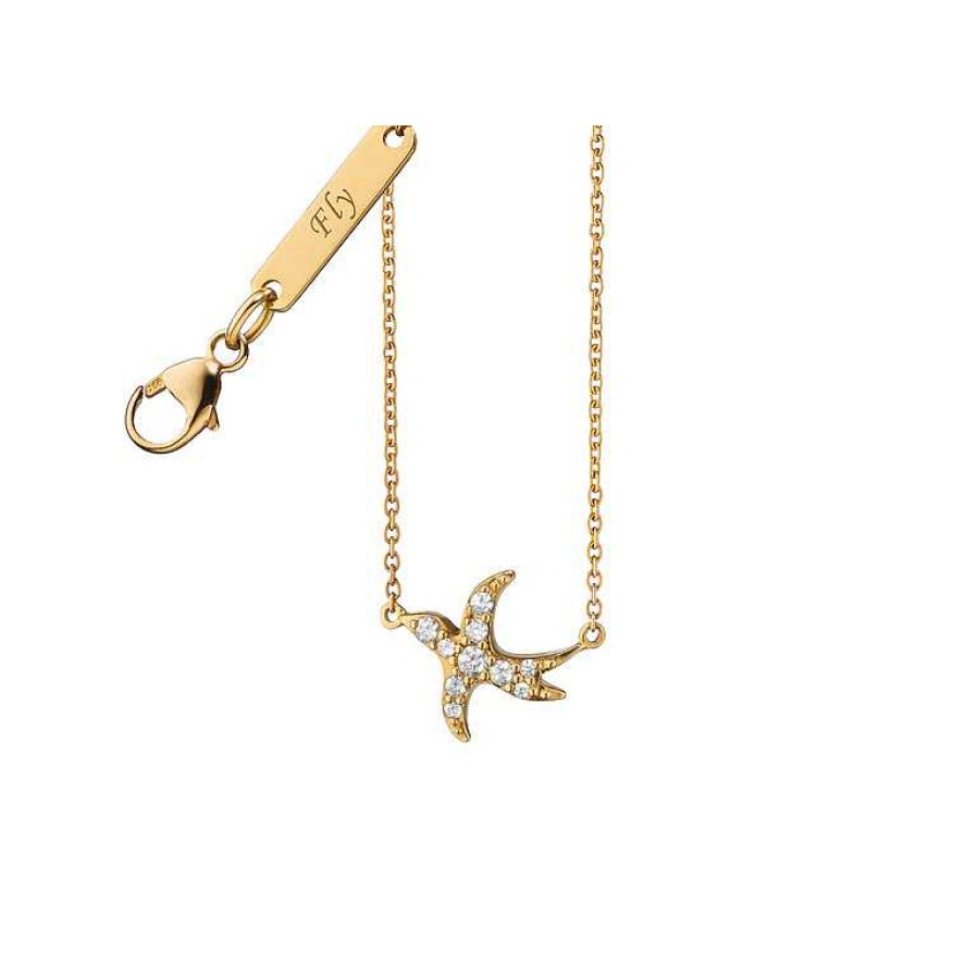 Necklaces & Pendants Monica Rich | Monica Rich Kosann Diamond Critter Brid "Fly" Necklace