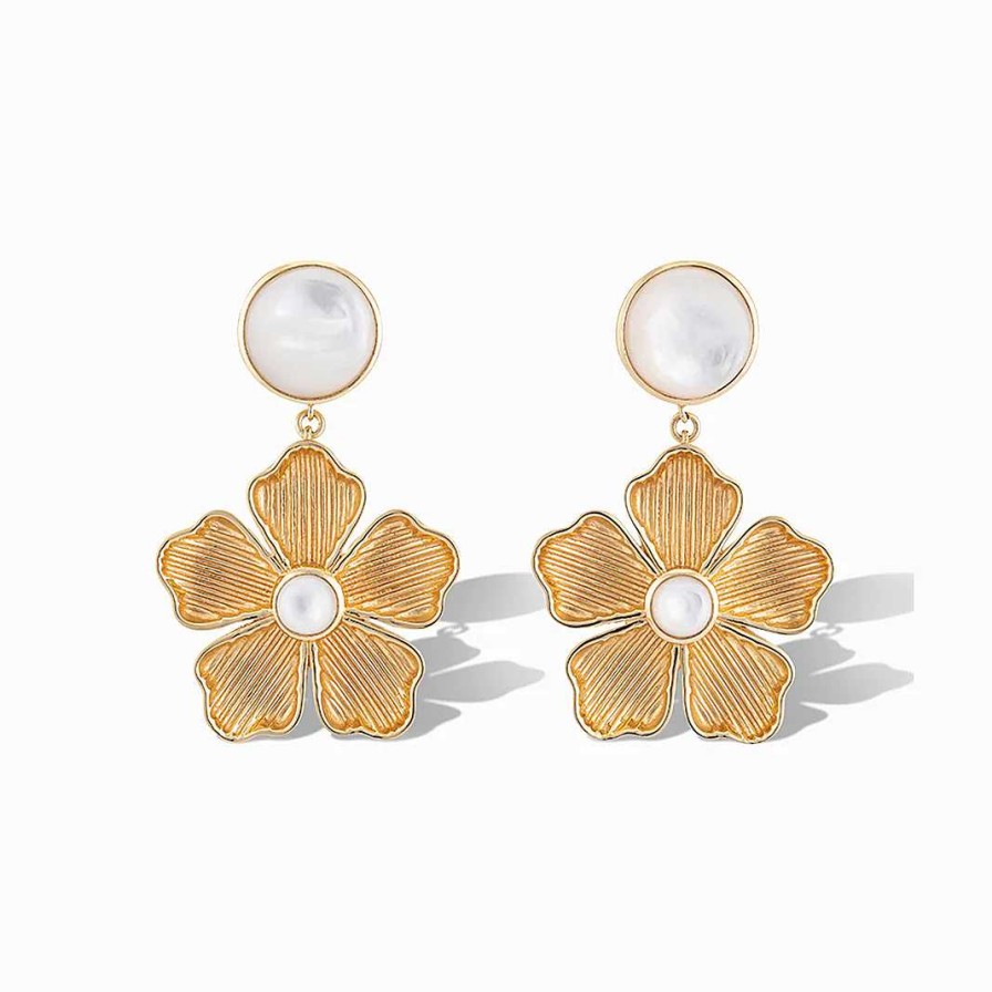 Earrings Bailey's | Laura Foote Mother Of Pearl Belle Flower Earrings