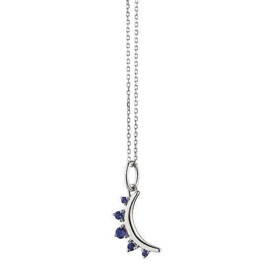 Necklaces & Pendants Monica Rich | Monica Rich Kosann September Sapphire Moon Birthstone Necklace