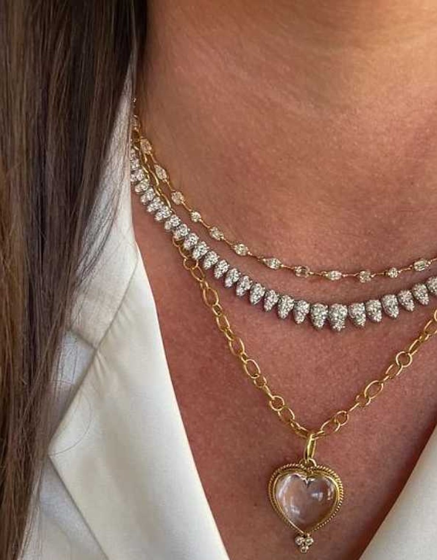 Necklaces & Pendants Bailey's | Mixed Fancy Shape Diamond Station Necklace