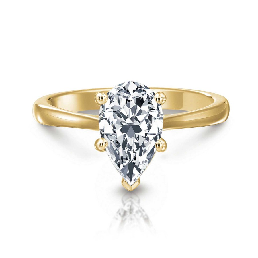 Engagement Rings Bailey's Fine Jewelry | Grace Pear Solitaire Engagement Ring