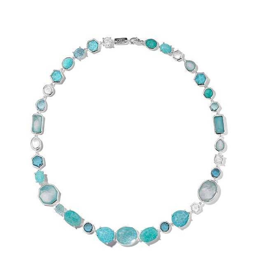 Necklaces & Pendants Ippolita | Ippolita Rock Candy Sterling Silver All Stone Necklace In Waterfall