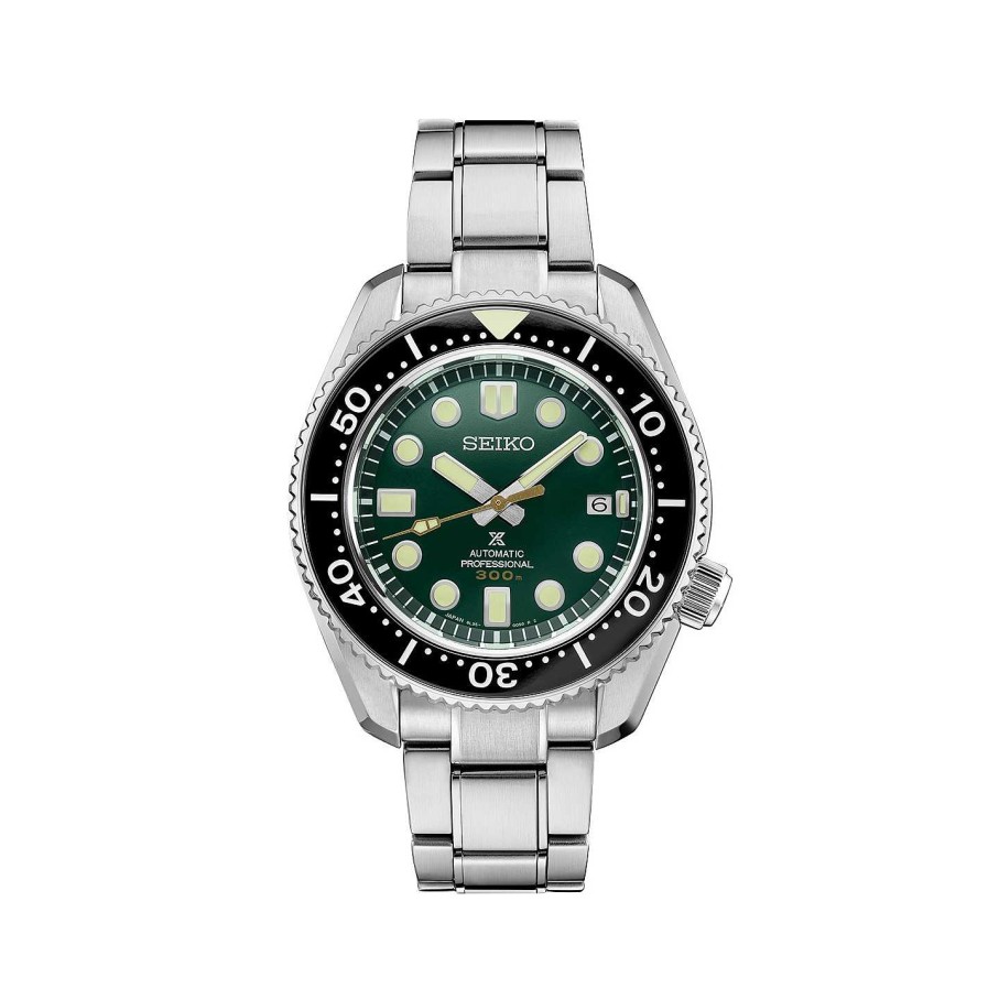 Watches Seiko Luxe | Seiko Luxe 44Mm 140Th Anniversary Limited Edition Saturation Diver Watch In Green