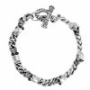 Men'S King Baby | King Baby Chain Bracelet With Integrated Skulls