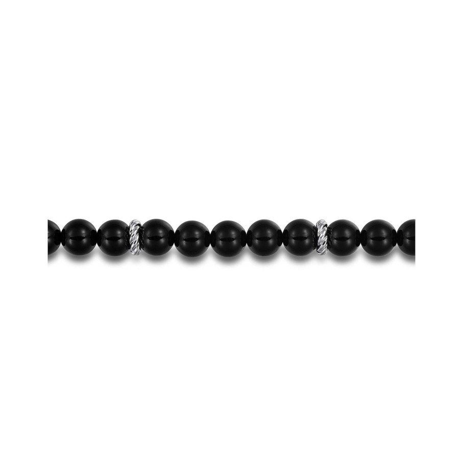 Bracelets & Bangles Gabriel & Co | Gabriel 925 Sterling Silver 8Mm Black Onyx Bracelet