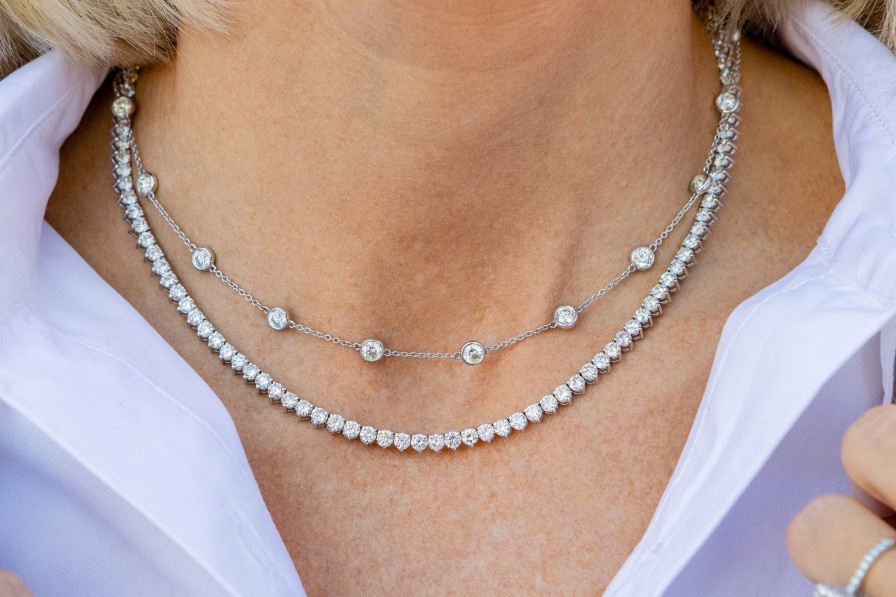 Necklaces & Pendants Bailey's | 19.38Ct Diamond Riviera Necklace