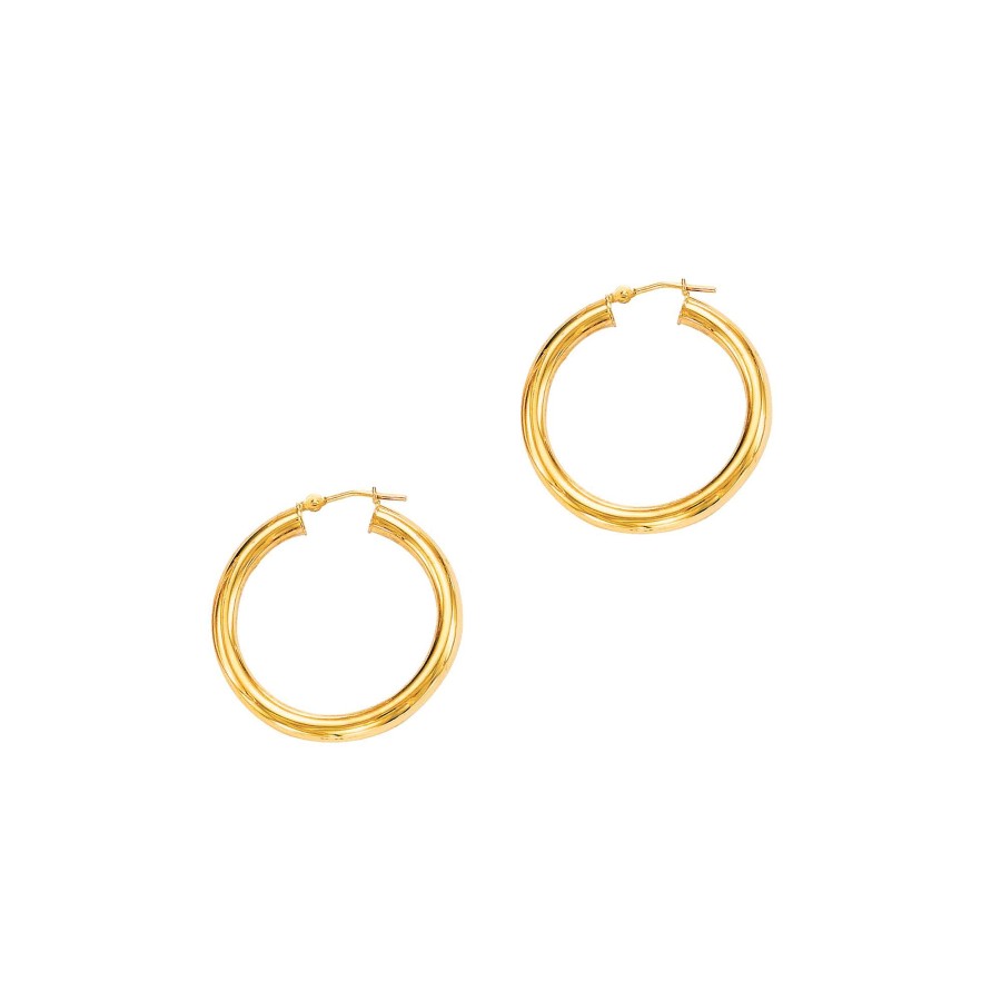 Earrings Bailey's Fine Jewelry | 14Kt Yellow Gold Hoop Earrings