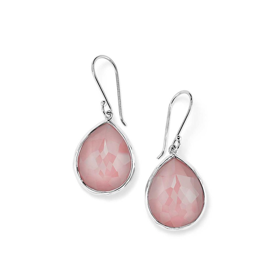 Earrings Ippolita | Ippolita Silver Rock Candy Pink Shell Teardrop Earrings