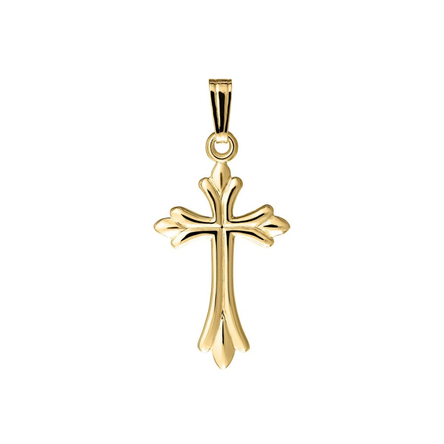 Necklaces & Pendants Bailey's Fine Jewelry | Bailey'S Children'S Collection Flare Cross Pendant Necklace