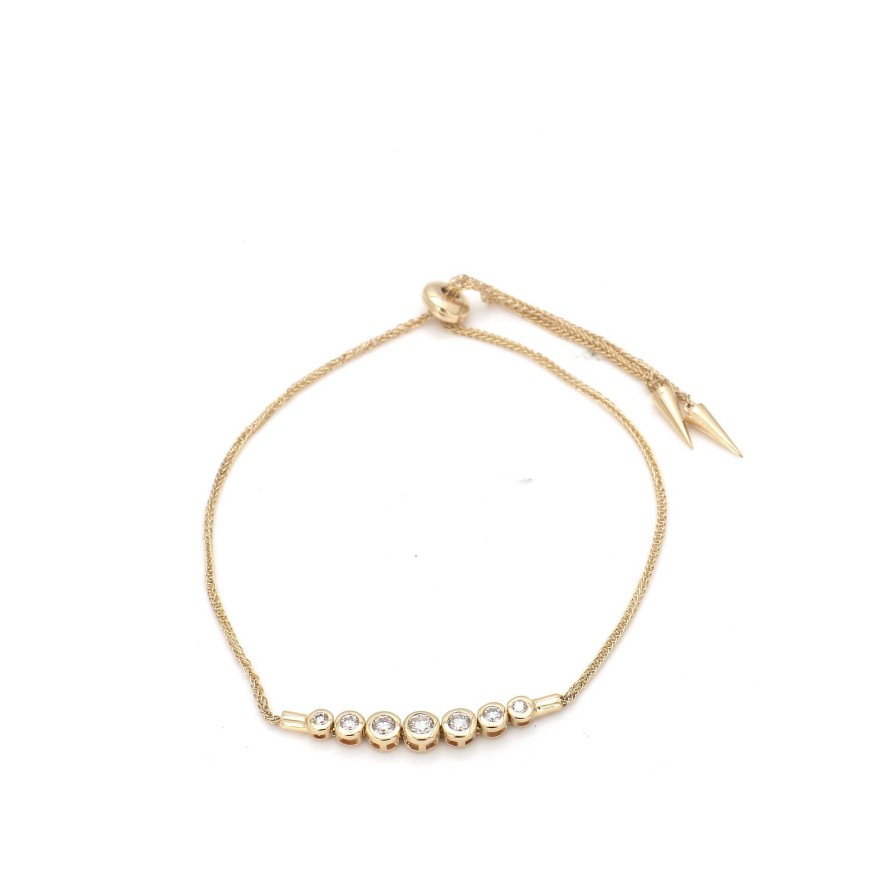 Bracelets & Bangles Bailey's Fine Jewelry | Graduated Diamond Station Bolo Bracelet