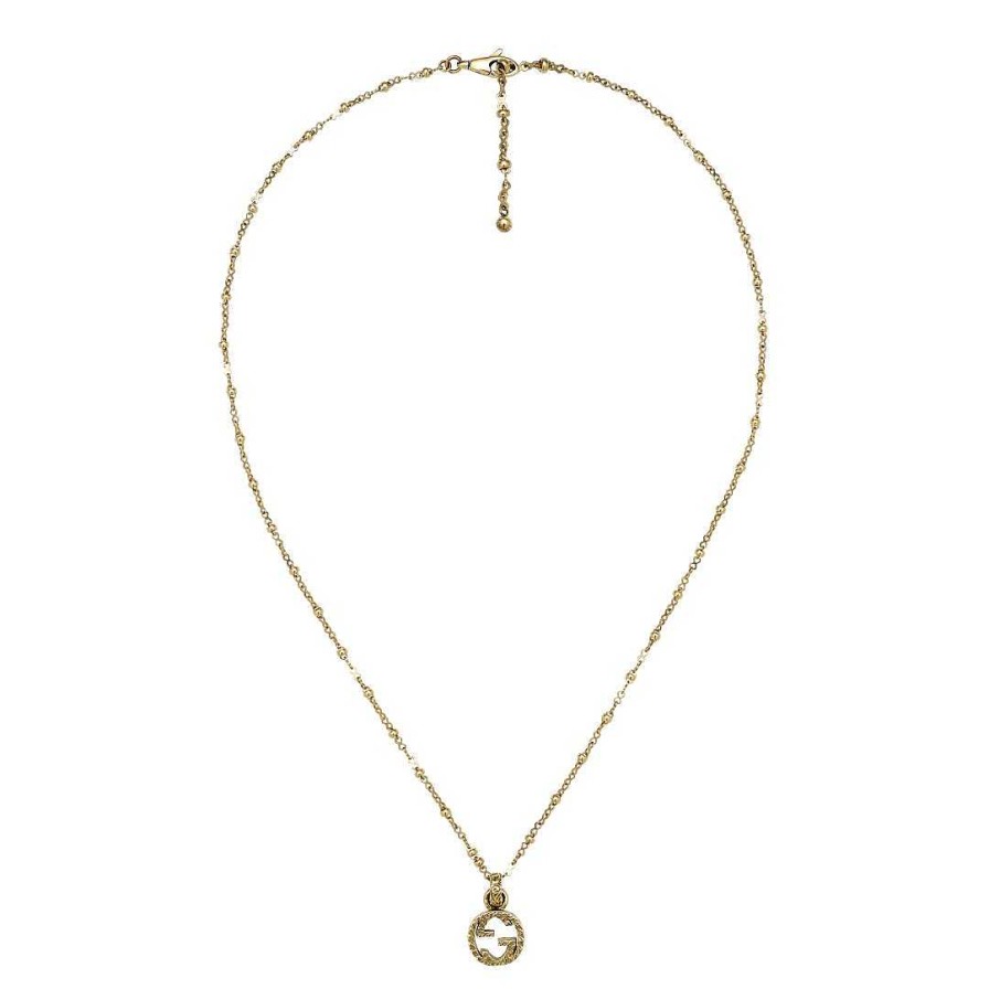 Necklaces & Pendants Gucci | Gucci Interlocking G Pendant 18Kt Yellow Gold Necklace