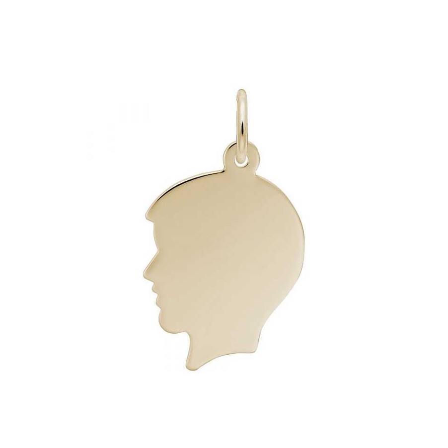 Charms Bailey's Fine Jewelry | Flat Boy'S Head Charm