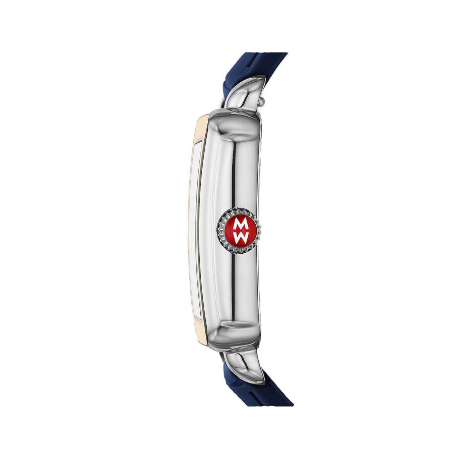 Watches Michele | Michele Deco Sport Navy Silicone Watch