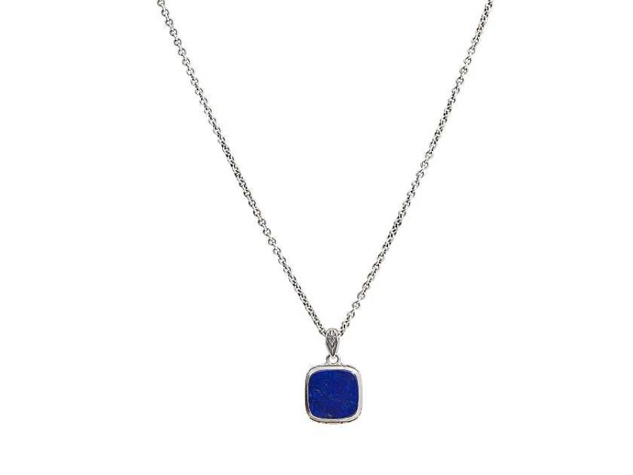 Necklaces & Pendants John Varvatos | John Varvatos Artisan Lapis Silver Pendant Necklace