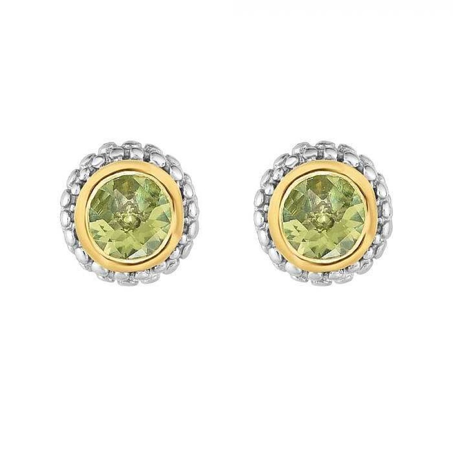 Earrings Bailey's Fine Jewelry | Sterling Silver Peridot Stud Earrings