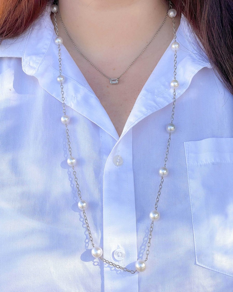 Necklaces & Pendants Bailey's | South Sea Pearl Tincup Strand Necklace