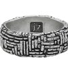 Fashion Rings John Varvatos | John Varvatos Artisan Woven Silver Band Ring