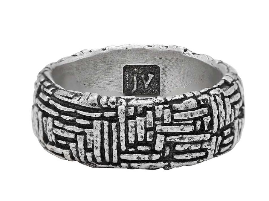 Fashion Rings John Varvatos | John Varvatos Artisan Woven Silver Band Ring