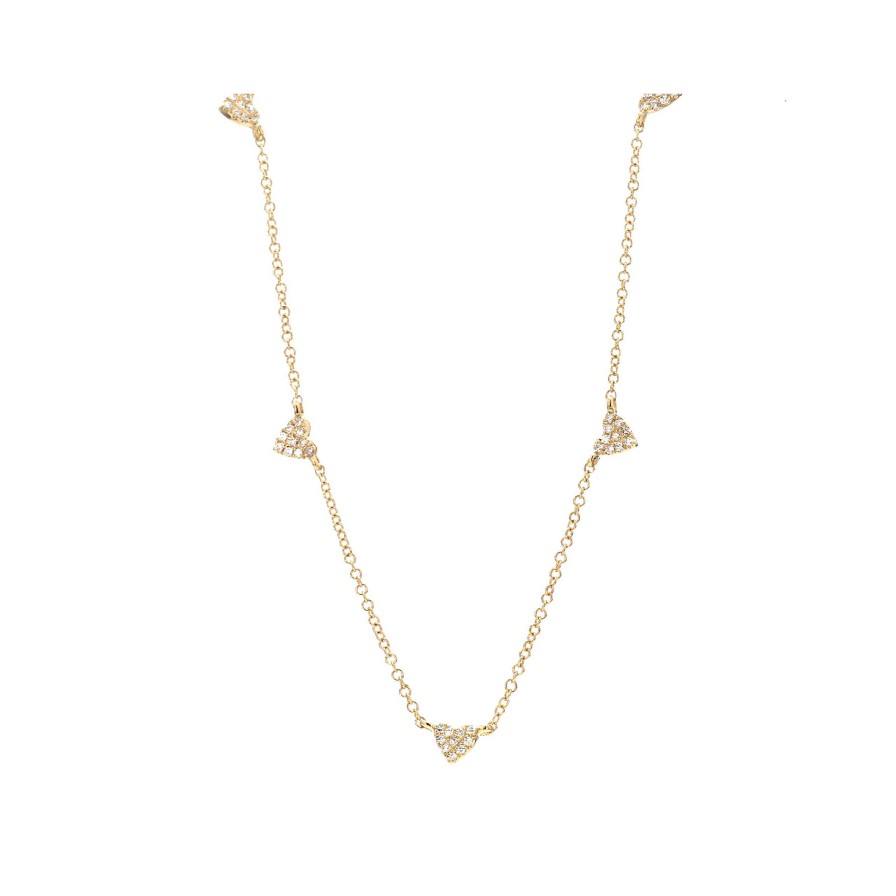 Necklaces & Pendants Bailey's Fine Jewelry | Five Diamond Heart Station Necklace