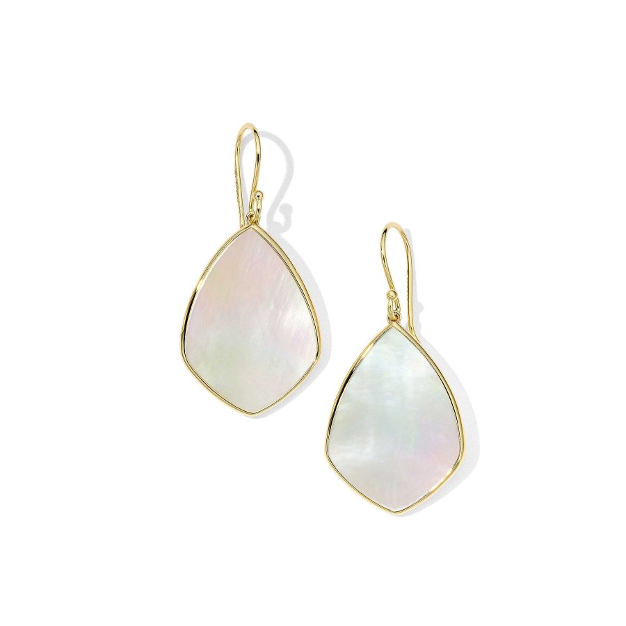 Earrings Ippolita | Ippolita 18Kt Gold Polished Rock Candy Medium Drop Earrings In Mother Of Pearl