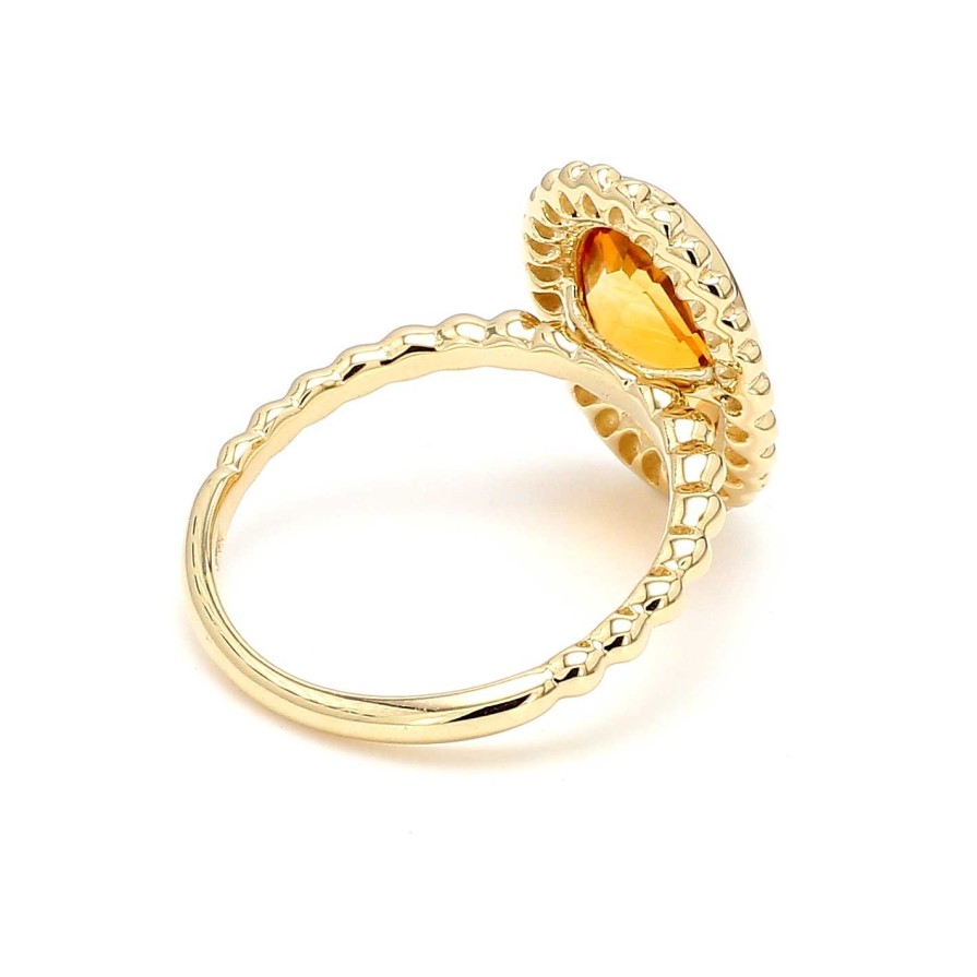 Fashion Rings Bailey's Fine Jewelry | Oval Citrine Ring In 14K Yellow Gold