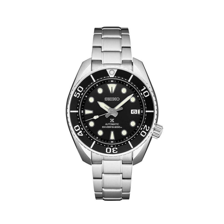 Watches Seiko Luxe | Seiko Luxe 45Mm Prospex 2007 Diver Watch In Black