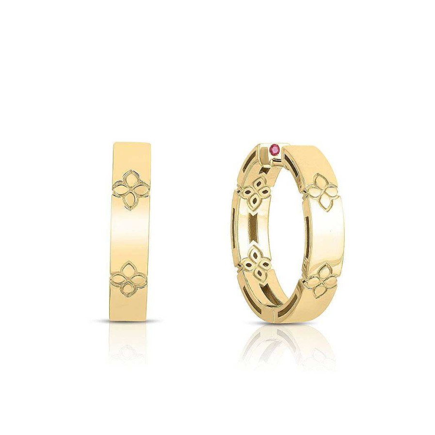 Earrings Roberto Coin | Roberto Coin Love In Verona Hoop Earrings