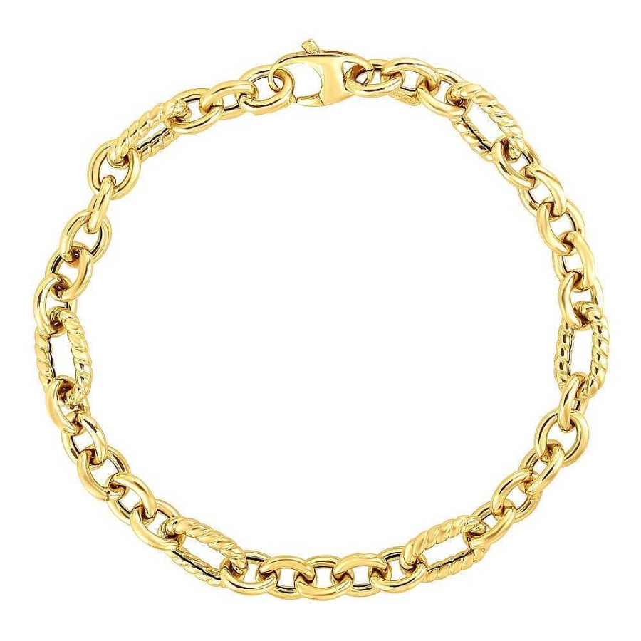 Bracelets & Bangles Bailey's Fine Jewelry | Oval Link Bracelet In 14K Yellow Gold