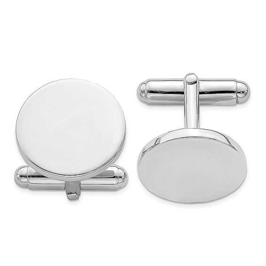 Men'S Bailey's Fine Jewelry | Sterling Silver Round Cufflinks