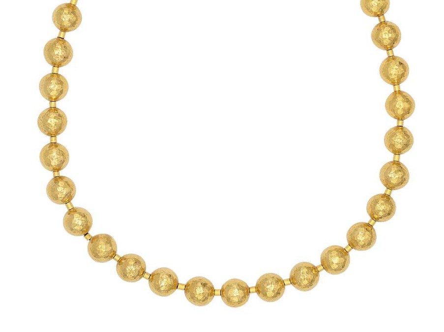 Necklaces & Pendants Gurhan | Gurhan Necklace Single Strand 10Mm Gold Balls