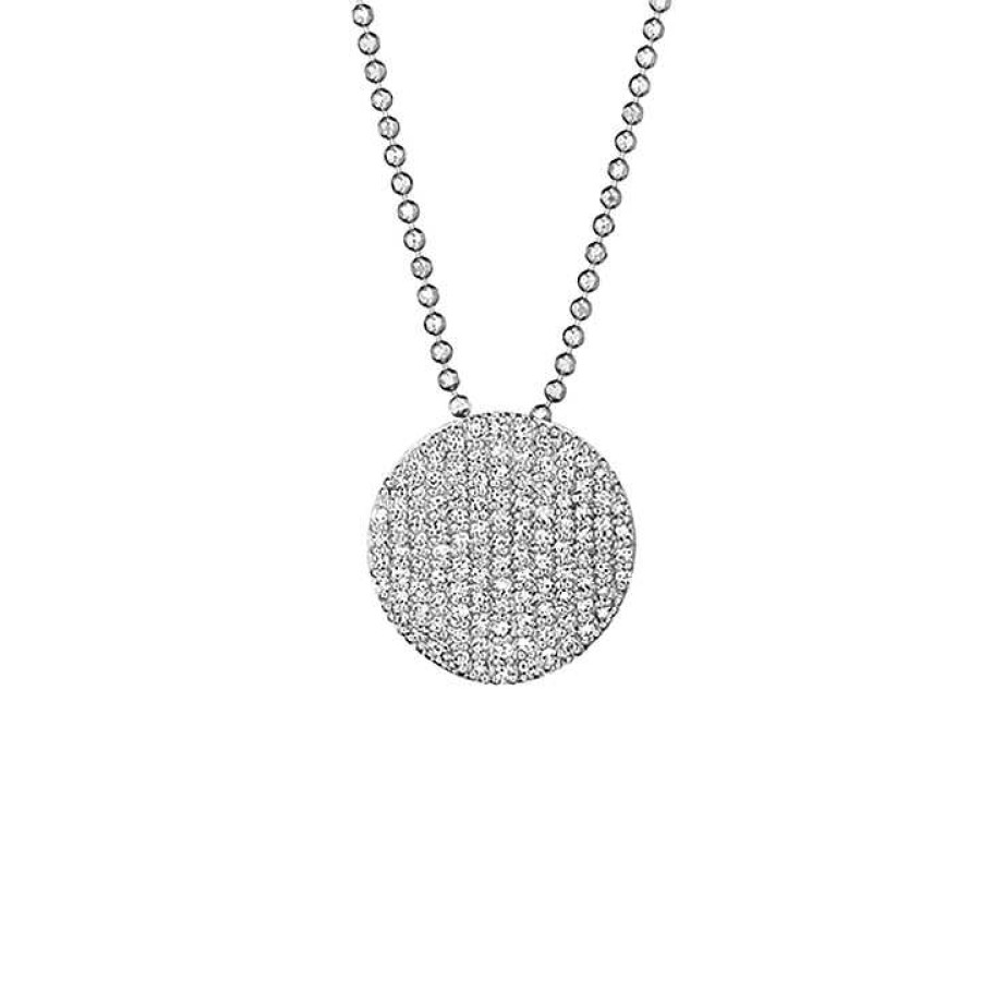 Necklaces & Pendants Phillips House | Phillips House Affair 14Kt White Gold Infinity Necklace With Pave Diamonds