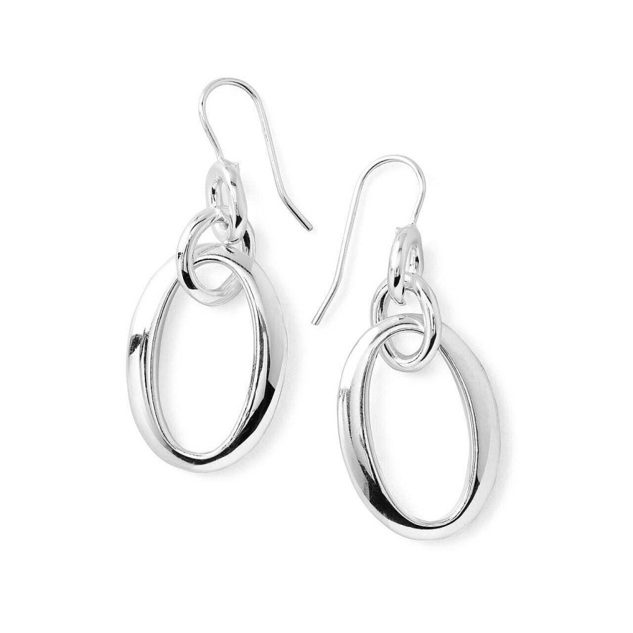 Earrings Ippolita | Ippolita Classico Sterling Silver Oval Link Earrings