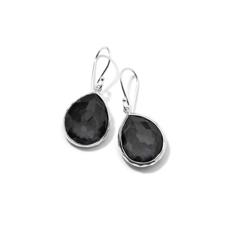 Earrings Ippolita | Ippolita Rock Candy Mini Teardrop Earrings In Hematite Doublet