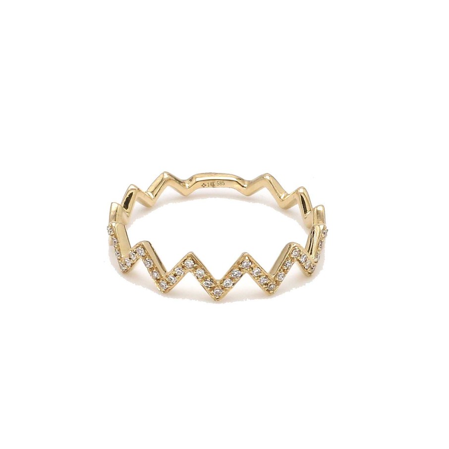 Fashion Rings Bailey's Collections","Bailey's Goldmark Collection | Bailey'S Goldmark Collection Diamond Zig Zag Ring