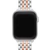 Watches Michele | Michele Stainless Steel & Rose Gold Plated Apple Watch Strap