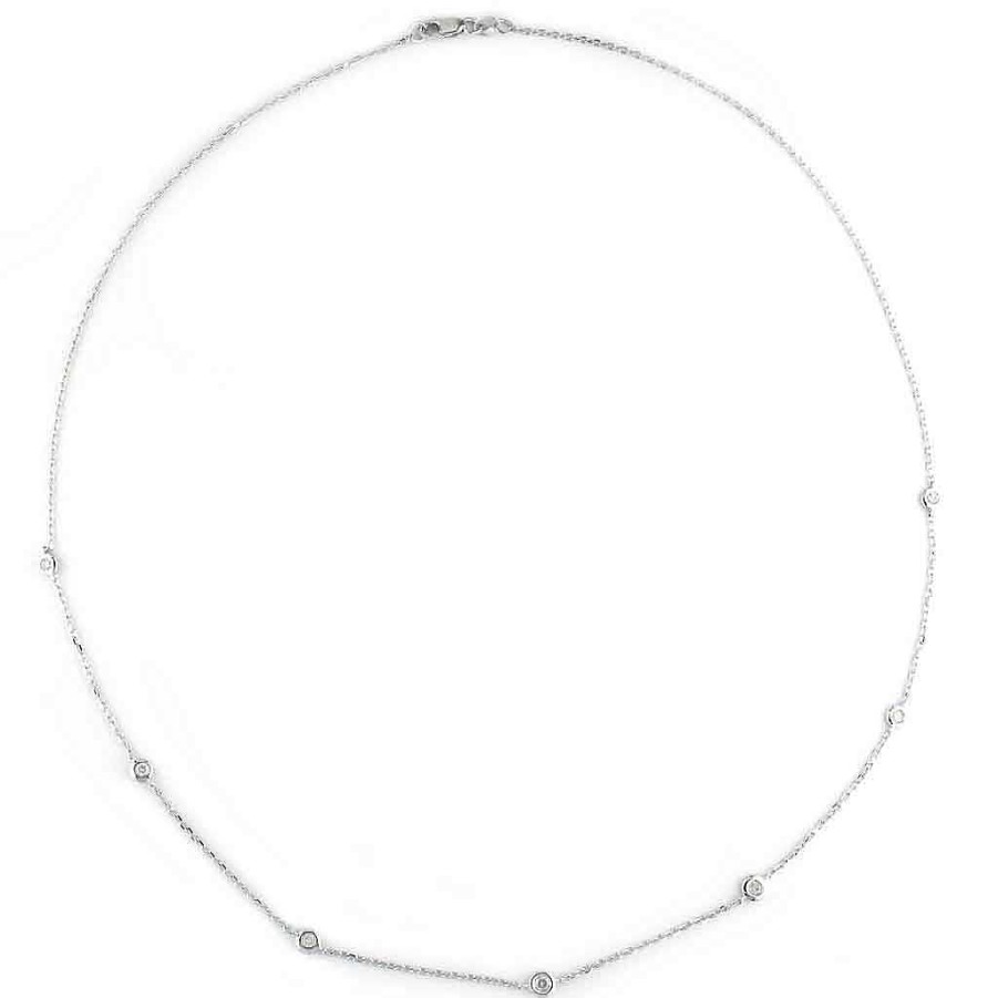 Necklaces & Pendants Bailey's Fine Jewelry | Diamonds By The Yard Necklace In Sterling Silver